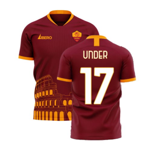 Roma 2024-2025 Home Concept Football Kit (Libero) - No Sponsor (UNDER 17)