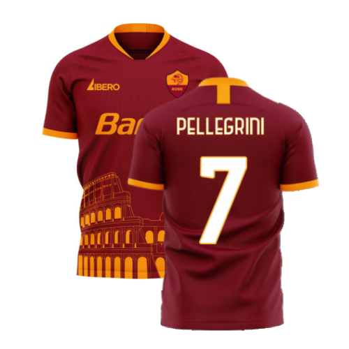 Roma 2024-2025 Home Concept Football Kit (Libero) (PELLEGRINI 7)