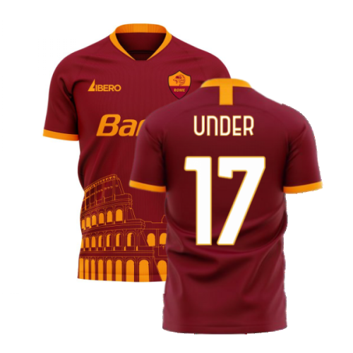 Roma 2024-2025 Home Concept Football Kit (Libero) (UNDER 17)