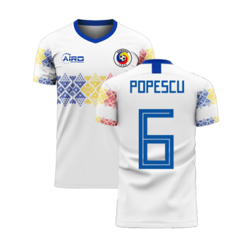 Romania 2024-2025 Away Concept Football Kit (Libero) (POPESCU 6)