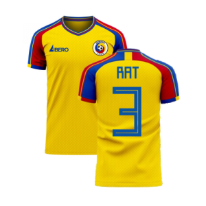 Romania 2024-2025 Home Concept Football Kit (Libero) (RAT 3)