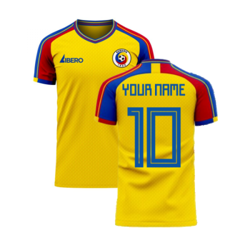 Romania 2024-2025 Home Concept Football Kit (Libero) (Your Name)