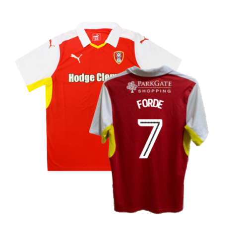 Rotherham 2016-17 Home Shirt ((Good) XL) (Forde 7)