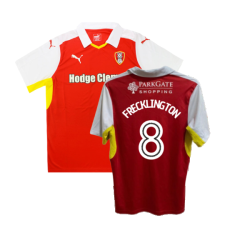 Rotherham 2016-17 Home Shirt ((Good) XL) (Frecklington 8)