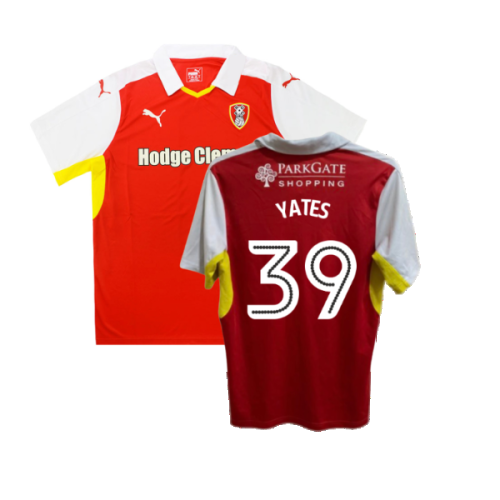 Rotherham 2016-17 Home Shirt ((Good) XL) (Yates 39)