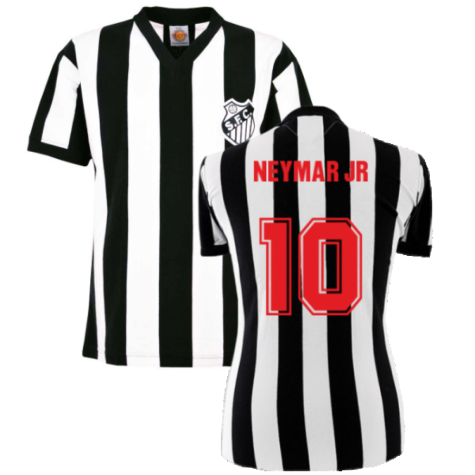 Santos 1970s Retro Football Shirt (NEYMAR JR 10)