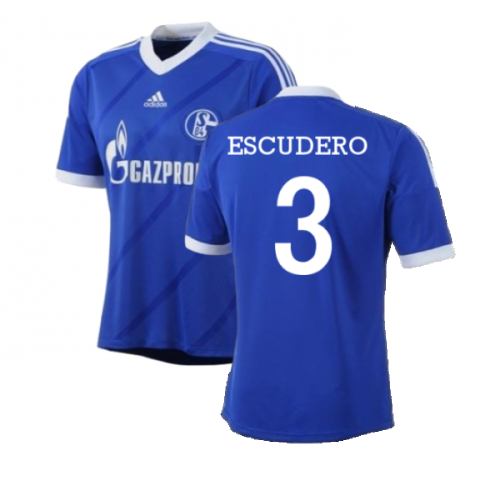 Schalke 04 2012-14 Home Shirt ((Good) S) (Escudero 3)