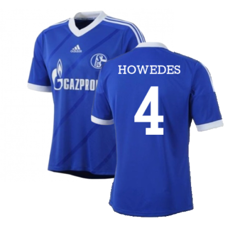 Schalke 04 2012-14 Home Shirt ((Good) S) (Howedes 4)