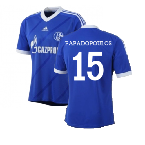 Schalke 04 2012-14 Home Shirt ((Good) S) (Papadopoulos 15)