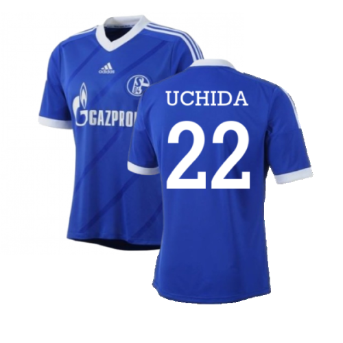 Schalke 04 2012-14 Home Shirt ((Good) S) (Uchida 22)
