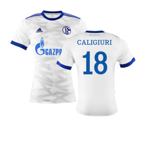 Schalke 2017-18 Away Shirt ((Very Good) XXL) (Caligiuri 18)