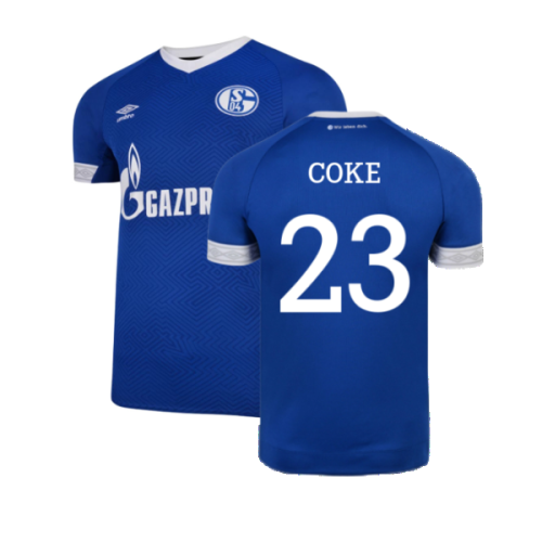 Schalke 2018-19 Home Shirt ((Mint) XXL) (Coke 23)
