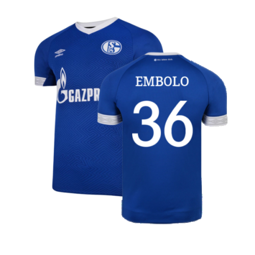 Schalke 2018-19 Home Shirt ((Mint) XXL) (Embolo 36)