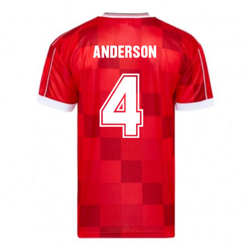 Score Draw Aberdeen 1990 Scottish Cup Final Retro Football Shirt (ANDERSON 4)