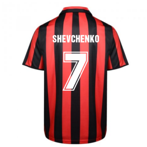 Score Draw Ac Milan 1988 Retro Football Shirt (SHEVCHENKO 7)