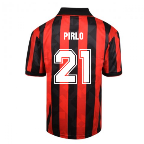 Score Draw AC Milan 1994 Retro Football Shirt (PIRLO 21)