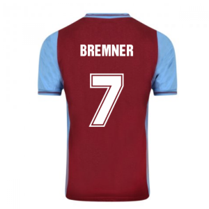 Score Draw Aston Villa 1982 Champions Of Europe Retro Football Shirt (Bremner 7)