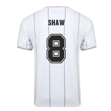 Score Draw Aston Villa 1982 Euro Final Retro Football Shirt (Shaw 8)