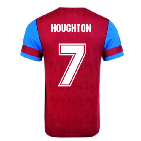 Score Draw Aston Villa 1992 Retro Football Shirt (Houghton 7)