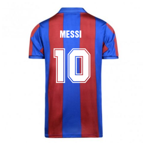 Score Draw Barcelona 1982 Home Shirt (MESSI 10)