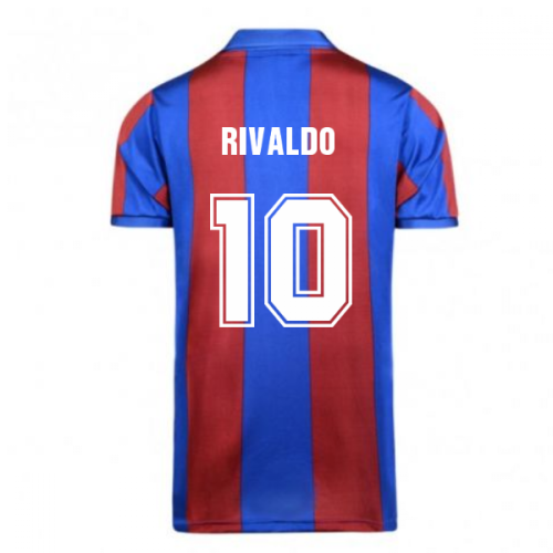 Score Draw Barcelona 1982 Home Shirt (RIVALDO 10)