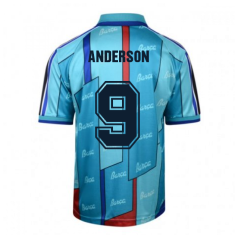 Score Draw Barcelona 1997 ECWC Final Retro Football Shirt (Anderson 9)