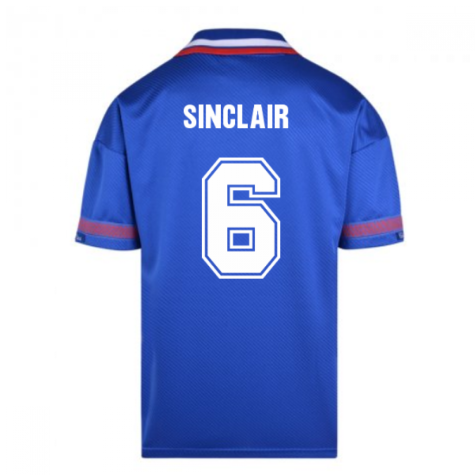 Score Draw Chelsea 1994 Retro Football Shirt (Sinclair 6)