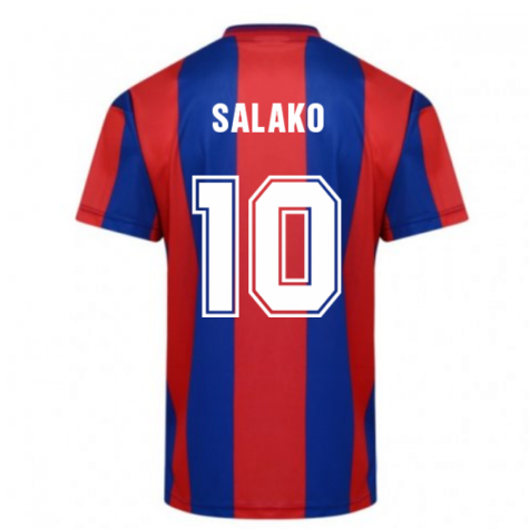 Score Draw Crystal Palace 1990 FA Cup Final Retro Football Shirt (Salako 10)