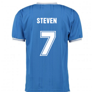 Score Draw Everton 1985 ECWC Final Home Shirt (Steven 7)