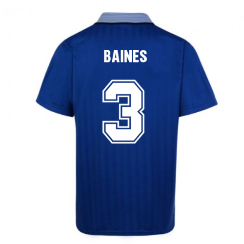 Score Draw Everton 1995 Cup Final Umbro Retro Football Shirt (BAINES 3)