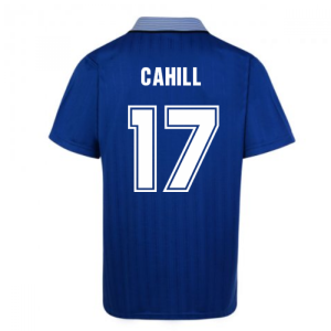 Score Draw Everton 1995 Cup Final Umbro Retro Football Shirt (CAHILL 17)