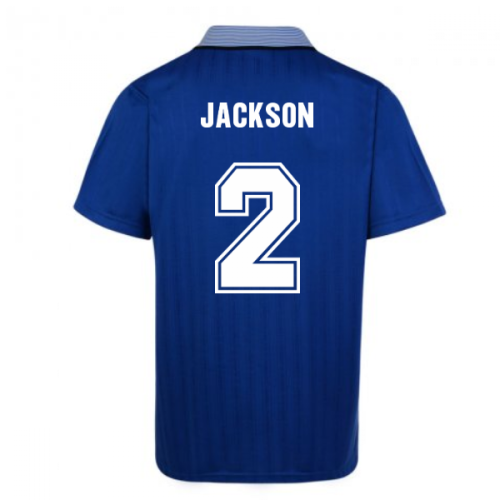 Score Draw Everton 1995 Cup Final Umbro Retro Football Shirt (Jackson 2)