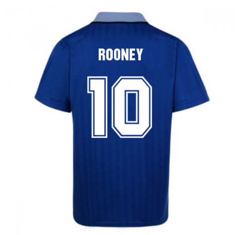 Score Draw Everton 1995 Cup Final Umbro Retro Football Shirt (ROONEY 10)