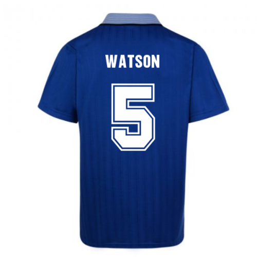 Score Draw Everton 1995 Cup Final Umbro Retro Football Shirt (Watson 5)