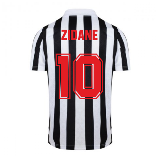 Score Draw Juventus 1984 Retro Football Shirt (ZIDANE 10)