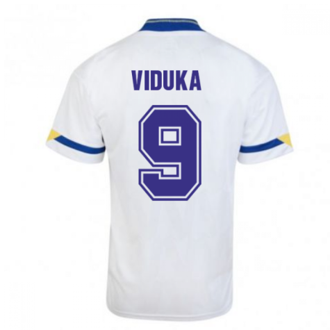 Score Draw Leeds United 1992 Home Shirt (VIDUKA 9)