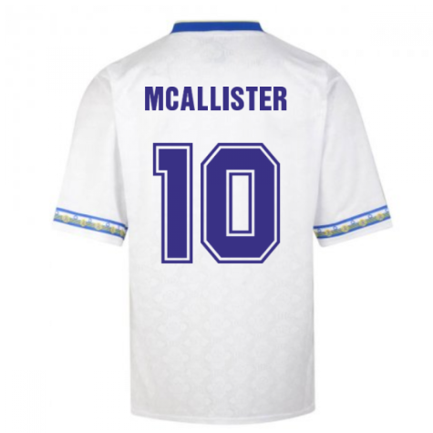 Score Draw Leeds United 1993 Admiral Retro Football Shirt (McAllister 10)