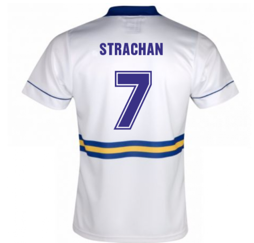 Score Draw Leeds United 1994 Home Shirt (STRACHAN 7)