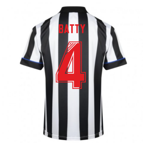 Score Draw Newcastle United 1995 Retro Football Shirt (Batty 4)