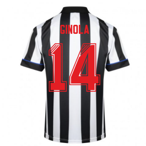 Score Draw Newcastle United 1995 Retro Football Shirt (GINOLA 14)