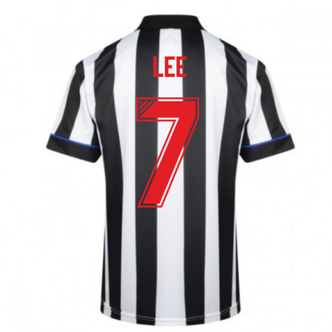 Score Draw Newcastle United 1995 Retro Football Shirt (Lee 7)