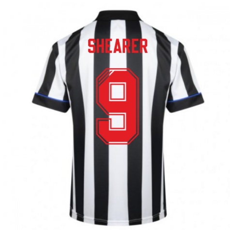 Score Draw Newcastle United 1995 Retro Football Shirt (SHEARER 9)