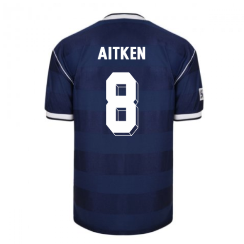 Score Draw Scotland 1986 Retro Football Shirt (Aitken 8)