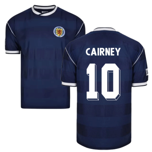 Score Draw Scotland 1986 Retro Football Shirt (Cairney 10)