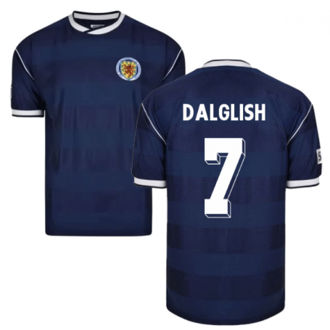 Score Draw Scotland 1986 Retro Football Shirt (Dalglish 7)