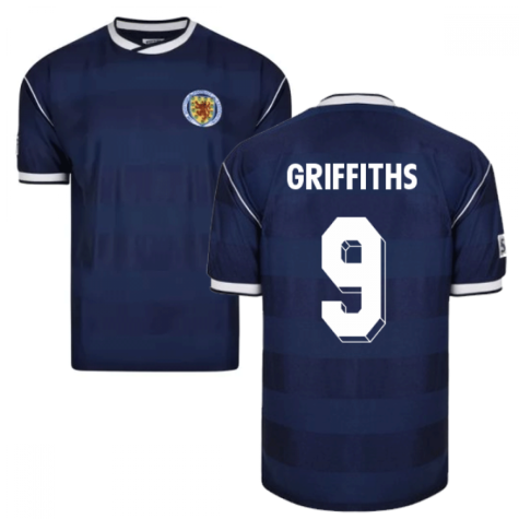 Score Draw Scotland 1986 Retro Football Shirt (Griffiths 9)