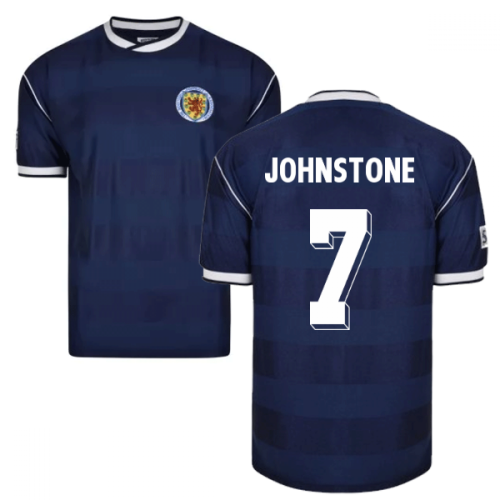 Score Draw Scotland 1986 Retro Football Shirt (Johnstone 7)