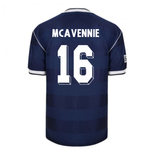 Score Draw Scotland 1986 Retro Football Shirt (McAvennie 16)