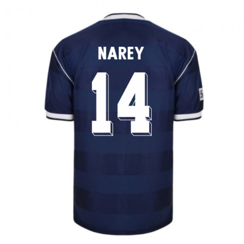 Score Draw Scotland 1986 Retro Football Shirt (Narey 14)