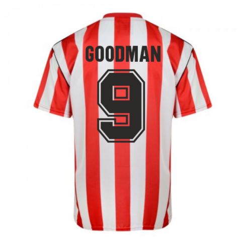 Score Draw Sunderland 1990 Retro Football Shirt (Goodman 9)